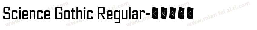 Science Gothic Regular字体转换